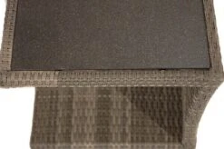 Ploß Rabida Beistelltisch, Champagner-meliert, Polyrattan, 50x50x45 Cm, Glasplatte In Steinoptik -Ausgewählte Gartenmöbelgeschäfte 7 20172.jpg