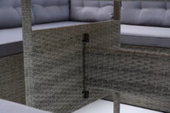 OUTFLEXX Loungemöbel, Hellgrau Meliert/grau, Polyrattan/Polyester, Tisch 145x79cm, 4 Tlg., 7 Pers, Inkl. Polster -Ausgewählte Gartenmöbelgeschäfte 7 20396.jpg