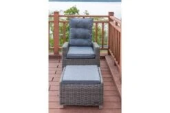 OUTFLEXX Dining Sessel, Grau, Polyrattan, 74 X 83 X 110 Cm, Stufenlos Verstellbar, Inkl. Hocker -Ausgewählte Gartenmöbelgeschäfte 7 20898.jpg