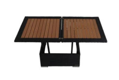 OUTFLEXX Loungetisch Höhenverstellbar, Schwarz, Polyrattan, 75/152x75x40/64,5cm -Ausgewählte Gartenmöbelgeschäfte 7 2392 18.jpg