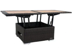 OUTFLEXX Loungetisch Höhenverstellbar, Braun, Polyrattan, 75/152x75x40/64,5cm -Ausgewählte Gartenmöbelgeschäfte 7 2393 18.jpg