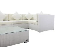 OUTFLEXX Loungemöbel Polyrattan, Weiß, Für 5 Personen, Inkl. Kaffeetisch, Wasserfeste Kissenbox 15 OUTFLEXX Loungemöbel Polyrattan, Weiß, Für 5 Personen, Inkl. Kaffeetisch, Wasserfeste Kissenbox -Ausgewählte Gartenmöbelgeschäfte 7 7175 BOX B.jpg