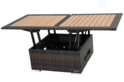 OUTFLEXX Loungetisch Höhenverstellbar, Braun-marmoriert, Polyrattan, 75/152x75x40/64,5cm -Ausgewählte Gartenmöbelgeschäfte 7 8887.jpg