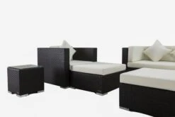 OUTFLEXX Loungemöbel-Set, Braun, Polyrattan, Für 6 Personen, Inkl. Kaffeetisch, Wasserfeste Kissenbox -Ausgewählte Gartenmöbelgeschäfte 8 1303 BOX B.jpg