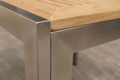 OUTFLEXX Sitzgruppe, Silber, Edelstahl/Teak, Esstisch 180 X 90 Cm, 6 Stapelstühle Gepolstert -Ausgewählte Gartenmöbelgeschäfte 8 14191.jpg