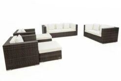 OUTFLEXX Loungemöbel-Set, Braun Marmoriert, Polyrattan, 9 Pers, Wasserfeste Kissenbox -Ausgewählte Gartenmöbelgeschäfte 8 16062 BOX A.jpg