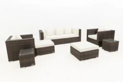 OUTFLEXX Loungemöbel-Set, Braun Marmoriert, Polyrattan, 6 Pers, Wasserfeste Kissenbox, Inkl. Beistelltisch -Ausgewählte Gartenmöbelgeschäfte 8 16063 BOX B.jpg