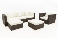 OUTFLEXX Loungemöbel-Set, Braun Marmoriert, Polyrattan, 5 Pers, Wasserfeste Kissenbox, Inkl. Beistelltisch 19 OUTFLEXX Loungemöbel-Set, Braun Marmoriert, Polyrattan, 5 Pers, Wasserfeste Kissenbox, Inkl. Beistelltisch -Ausgewählte Gartenmöbelgeschäfte 8 16065 BOX B.jpg