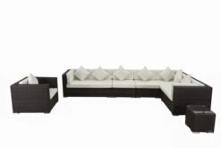 OUTFLEXX Loungemöbel-Set, Braun Marmoriert, Polyrattan, 8 Pers, Wasserfeste Kissenbox 17 OUTFLEXX Loungemöbel-Set, Braun Marmoriert, Polyrattan, 8 Pers, Wasserfeste Kissenbox -Ausgewählte Gartenmöbelgeschäfte 8 16067 BOX A.jpg