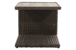 Ploß Rocking Beistelltisch, Grau/braun-meliert, Polyrattan, 50x45x50 Cm, Glasplatte In Steinoptik -Ausgewählte Gartenmöbelgeschäfte 8 18217.jpg