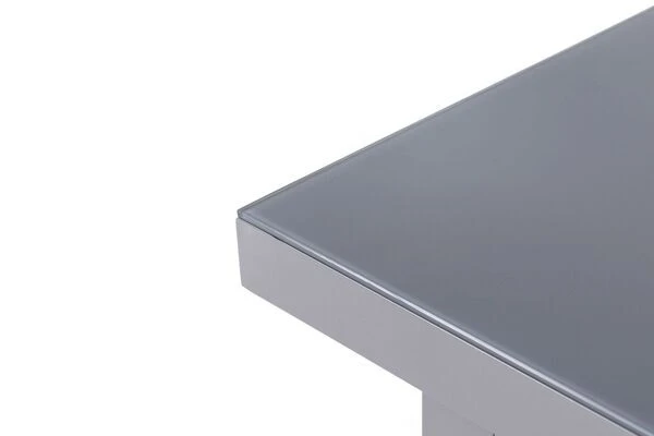 OUTFLEXX Premium Ausziehtisch, Silber/grau, Alu/Glas, 180/240x100cm, Automatischer Ausziehmechanismus 11 OUTFLEXX Premium Ausziehtisch, Silber/grau, Alu/Glas, 180/240x100cm, Automatischer Ausziehmechanismus – Bild 9