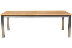 STERN Cardiff Esstischgruppe, Silber/silbergrau, Edelstahl/FSC-Teak, Tisch 220/340 X 100 Cm, 6 Stapelsessel 17 STERN Cardiff Esstischgruppe, Silber/silbergrau, Edelstahl/FSC-Teak, Tisch 220/340 X 100 Cm, 6 Stapelsessel -Ausgewählte Gartenmöbelgeschäfte 8 19744.jpg