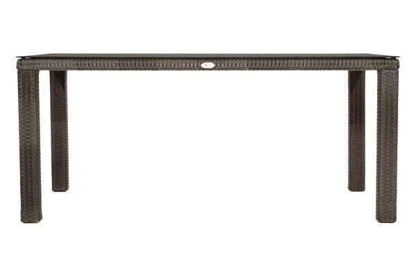 Ploß Rocking Dining Tisch, Grau/braun-meliert, Polyrattan, 170 X 90 Cm, Glasplatte In Steinoptik 10 Ploß Rocking Dining Tisch, Grau/braun-meliert, Polyrattan, 170 X 90 Cm, Glasplatte In Steinoptik – Bild 8