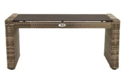 Ploß Rabida Couchtisch, Champagner-meliert, Polyrattan, 97x60x44 Cm, Glasplatte In Steinoptik -Ausgewählte Gartenmöbelgeschäfte 8 20171.jpg