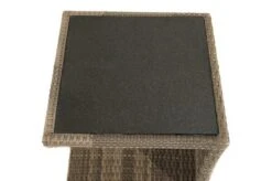 Ploß Rabida Beistelltisch, Champagner-meliert, Polyrattan, 50x50x45 Cm, Glasplatte In Steinoptik -Ausgewählte Gartenmöbelgeschäfte 8 20172.jpg