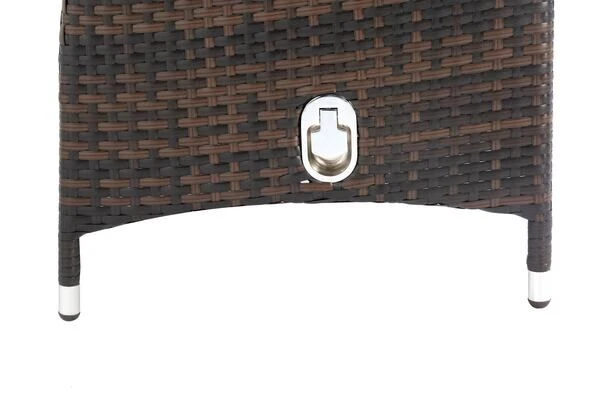 OUTFLEXX 2er Set Dining Sessel, Braun Marmoriert, Polyrattan, 55 X 65 X 112 Cm, Rücken Stufenlos Verstellbar 11 OUTFLEXX 2er Set Dining Sessel, Braun Marmoriert, Polyrattan, 55 X 65 X 112 Cm, Rücken Stufenlos Verstellbar – Bild 9