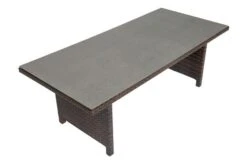 OUTFLEXX Dining Tisch, Braun Marmoriert, Polyrattan, 220 X 100 Cm, Tischplatte Spraystone, 6mm 18 OUTFLEXX Dining Tisch, Braun Marmoriert, Polyrattan, 220 X 100 Cm, Tischplatte Spraystone, 6mm -Ausgewählte Gartenmöbelgeschäfte 8 20663.jpg