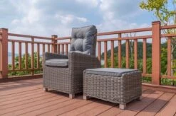 OUTFLEXX Dining Sessel, Grau, Polyrattan, 74 X 83 X 110 Cm, Stufenlos Verstellbar, Inkl. Hocker -Ausgewählte Gartenmöbelgeschäfte 8 20898.jpg