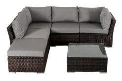 OUTFLEXX Loungemöbel, Polyrattan, Braun Marmoriert, Inkl. Kaffeetisch, Abdeckhaube, Ersatzbezug, Wasserfeste Kissenbox -Ausgewählte Gartenmöbelgeschäfte 8 7759 BOX X 2.jpg