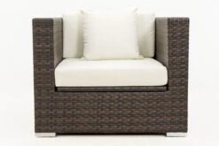 OUTFLEXX Sessel, Braun Marmoriert, Polyrattan, 90 X 85 X 70 Cm, Wasserfeste Kissenbox -Ausgewählte Gartenmöbelgeschäfte 9 15734 7 BOX.jpg
