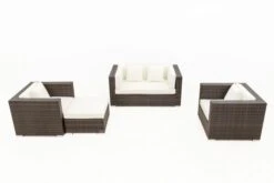 OUTFLEXX Loungemöbel-Set, Polyrattan, Braun Marmoriert, 5 Pers, Wasserfeste Kissenbox -Ausgewählte Gartenmöbelgeschäfte 9 16066 BOX A.jpg