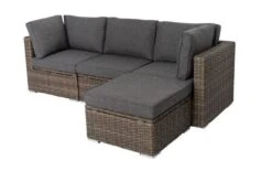 OUTFLEXX Loungegarnitur, Polyrattan/Teakholz, Tisch 160x90cm, Für 4 Personen, Wasserfeste Kissenbox -Ausgewählte Gartenmöbelgeschäfte 9 19392.jpg