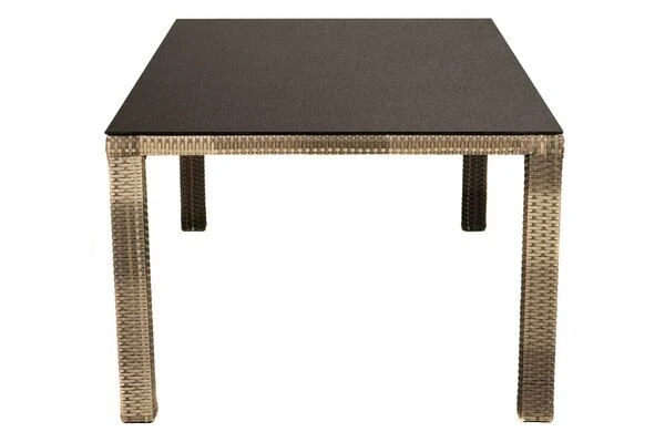 Ploß Rabida Comfort Dining Tisch, Champagner-meliert, Polyrattan, 180x110 Cm, Glasplatte In Steinoptik 11 Ploß Rabida Comfort Dining Tisch, Champagner-meliert, Polyrattan, 180x110 Cm, Glasplatte In Steinoptik – Bild 9