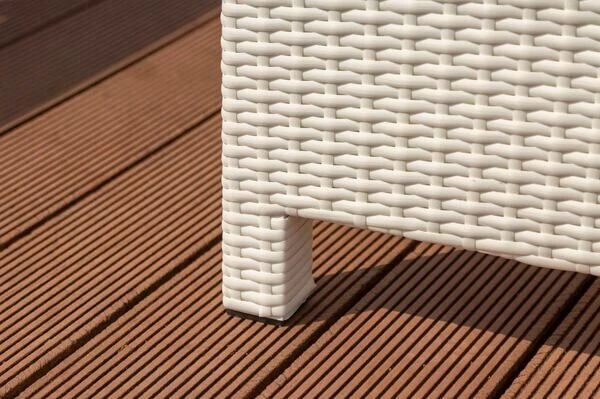 OUTFLEXX Dining Tisch, Weiß, Polyrattan, 200 X 95 Cm, Tischplatte Spraystone, 6mm 11 OUTFLEXX Dining Tisch, Weiß, Polyrattan, 200 X 95 Cm, Tischplatte Spraystone, 6mm – Bild 9