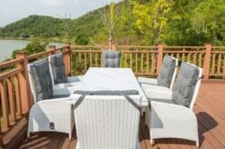 OUTFLEXX Dining Set, Weiß, Polyrattan, Tisch 200x95cm, Spraystone 6mm, 6 Dining Sessel Verstellbar -Ausgewählte Gartenmöbelgeschäfte 9 20672.jpg