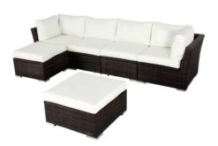 OUTFLEXX Loungemöbel, Polyrattan, Braun Marmoriert, Inkl. Kaffeetisch, Abdeckhaube, Ersatzbezug, Wasserfeste Kissenbox -Ausgewählte Gartenmöbelgeschäfte 9 7759 BOX X 2.jpg